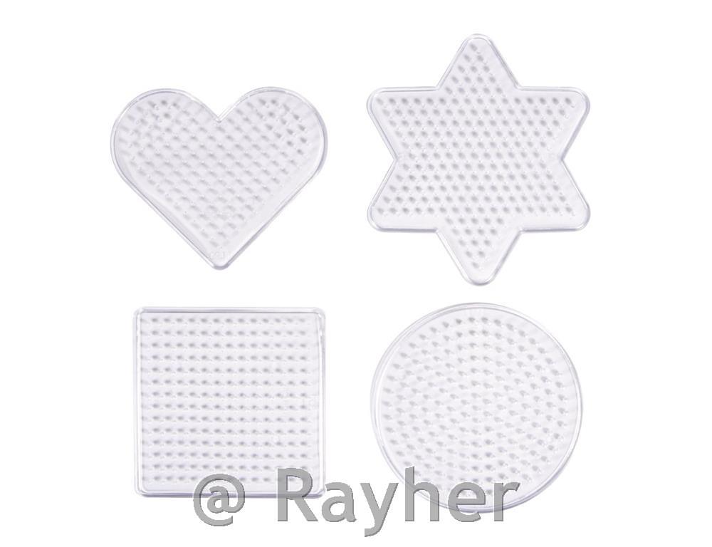 Pannello forato per perline a fusione, 4 designs