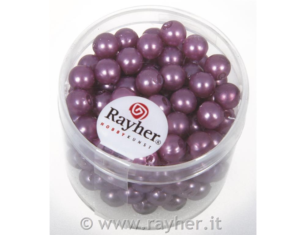 Perle cerate, 6 mm oscat. 135 pzlilla scuro