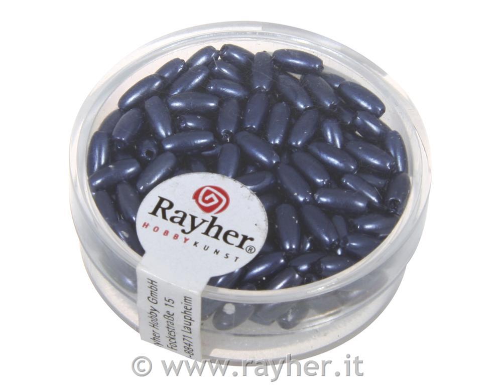 Olive cerate, 6x3 mmscat. 145 pzblu scuro