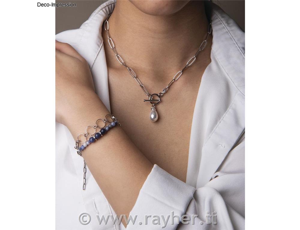 Modri quartz, poldragi kamen, perle 4mm, 40 kos