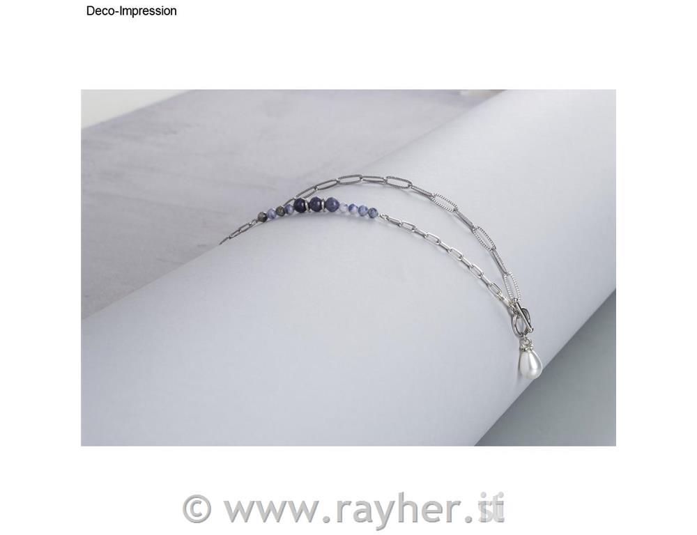 Modri quartz, poldragi kamen, perle 4mm, 40 kos