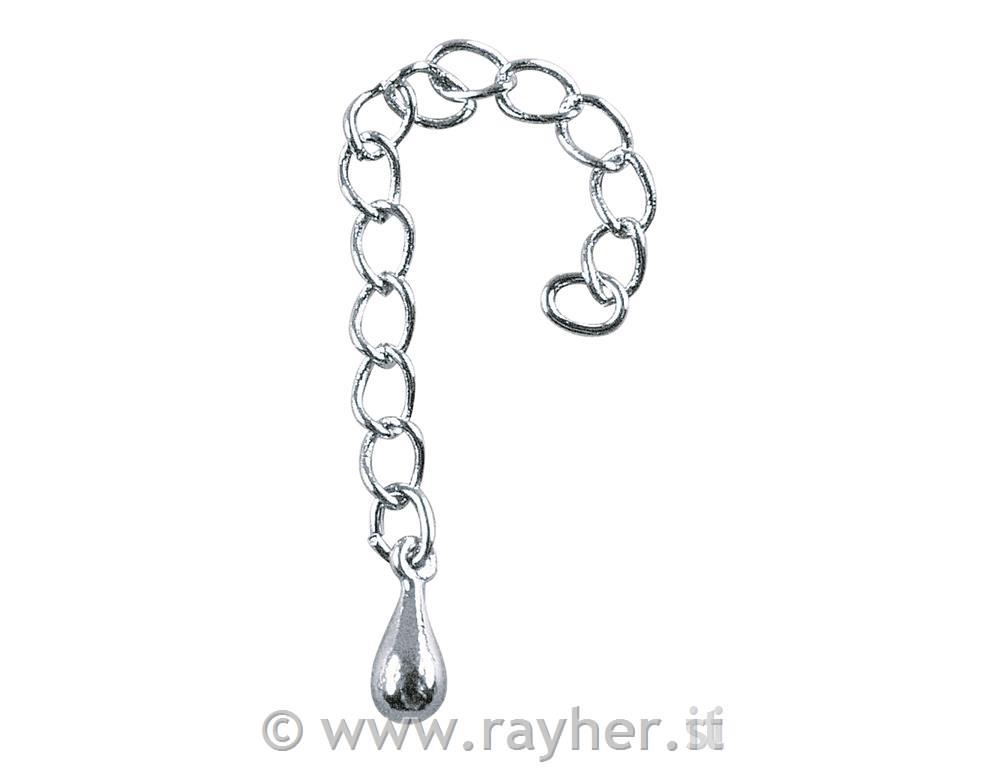 Uravnalnik z bunko, 6 cm, srebrn, brez niklja, posamez.