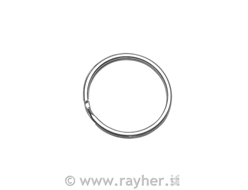 Key ring, platinum, 25 mm