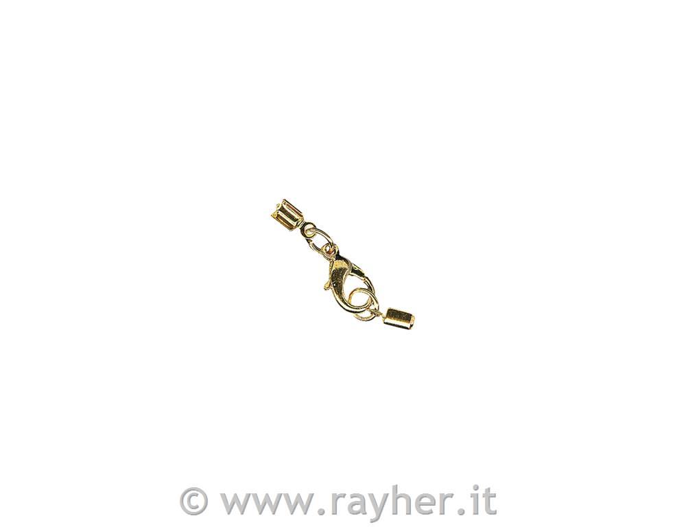 Chiusura bigiotteria montatap.nastri 2mm, sfuseoro