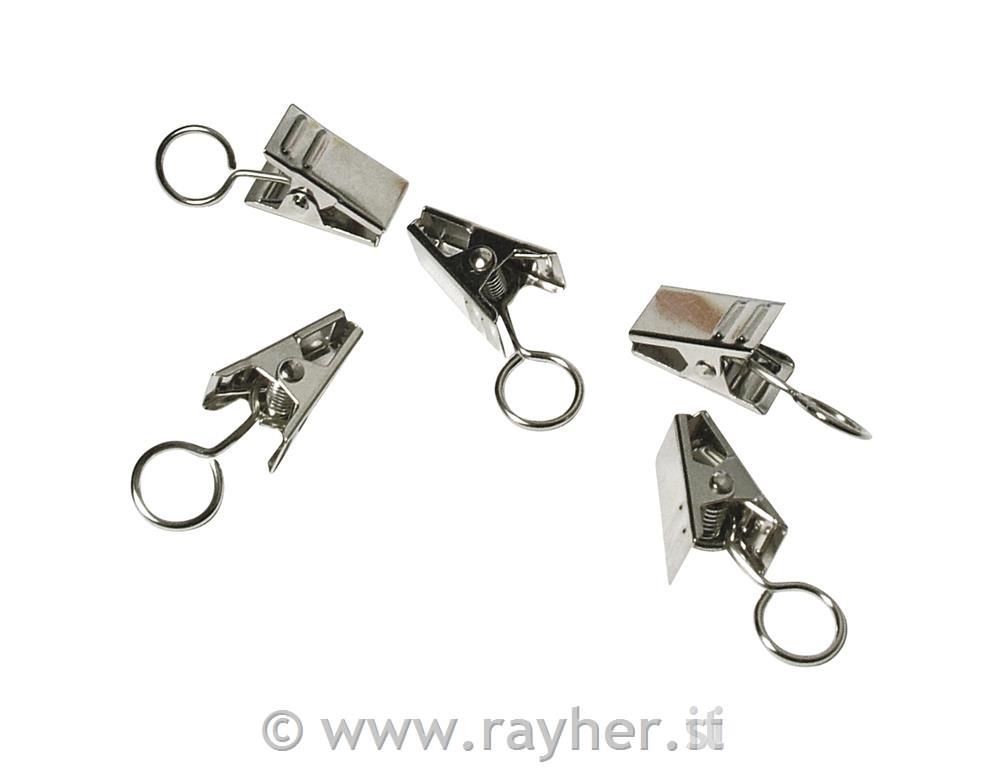 Držala kovinska, srebrna, 18 mm, 18 kom.