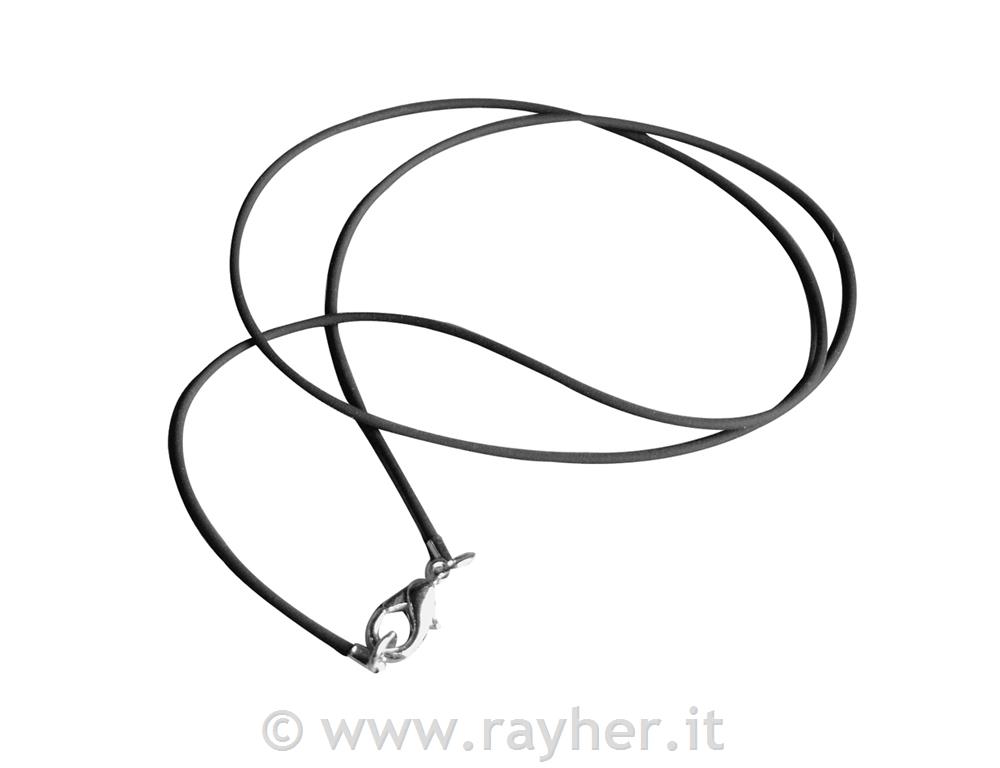 Collier-caucciú, 42 cm1,25 mm o, busta 1 pz