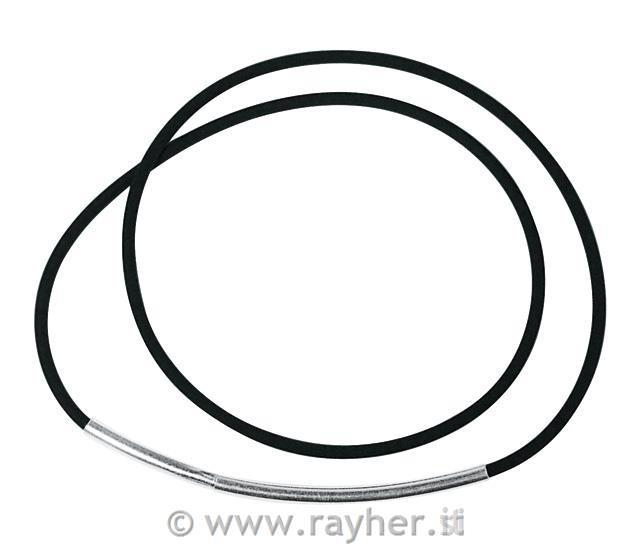 Verižica z zaključkom, 46 cm, srebrna, 2 mm o, 1 kom