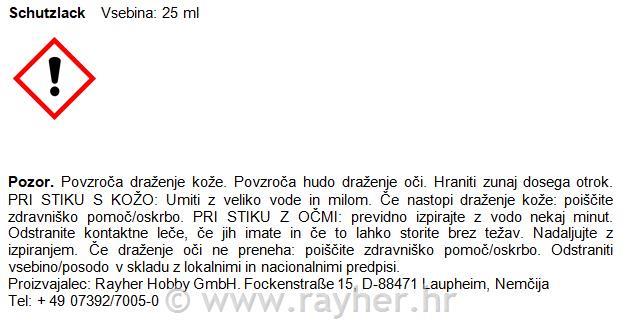 Deco-metal protective varnish, bottle 25