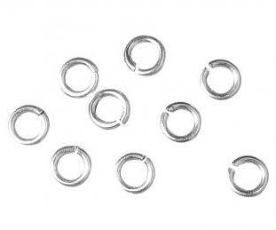 anello, 5mm o1mm busta 50pzargento