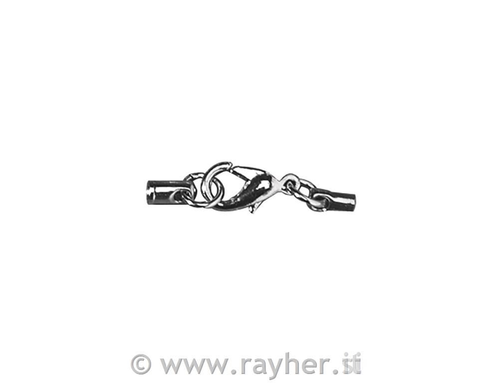 Karabin jastog z zaklj. za vrvice, srebr