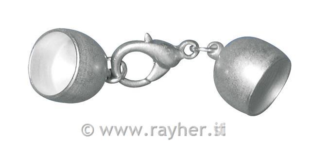 Chiusura , opaco10mm, busta 1pzargento