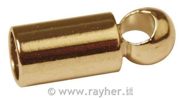 Cappette finali con occhiello, 2mm obusta 4pzoro