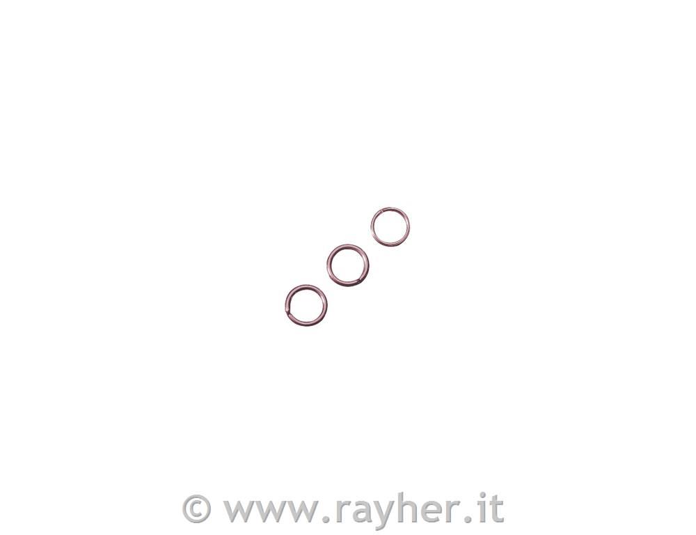 anello , 7mm o, oro rose, busta 10pz