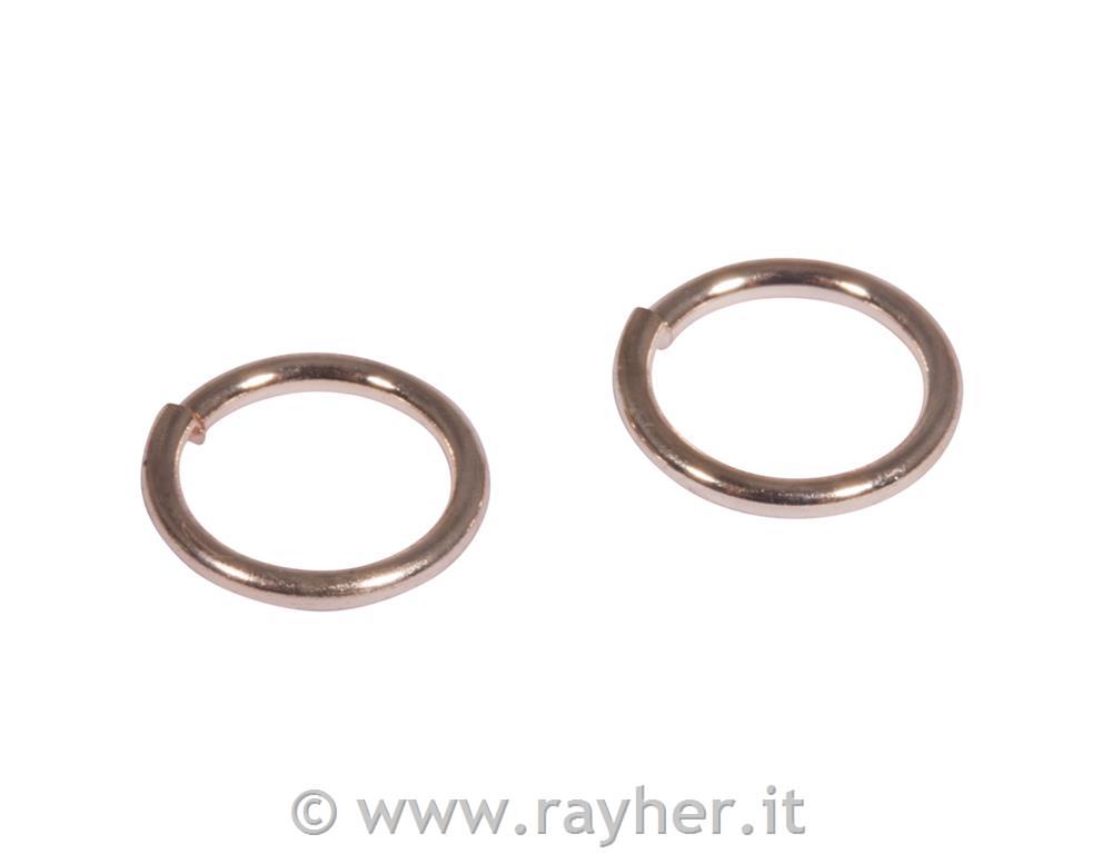 Anellino, 7mm o, oro rose, 1mm, bus.blis. 30pz