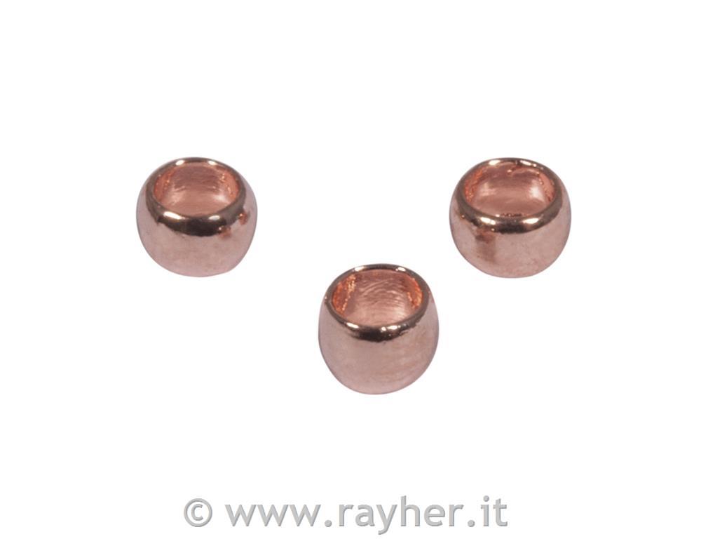 Schiaccino mm, oro rose, o est. 2mm, o int. 1,4 mm, bus. 35 pz