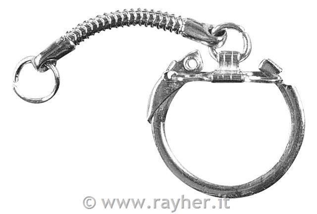 Portachiavi, 24mm o6,4cm, bus. 2pzplatino