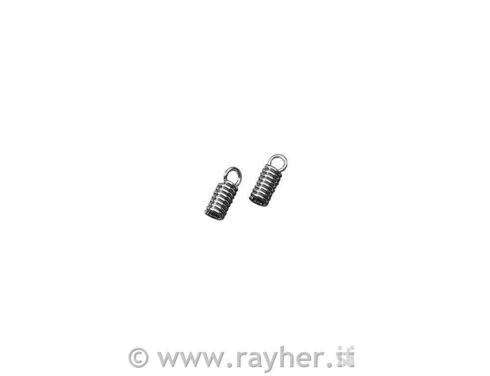 Zaključna sponka za usnje.vrvico, 2 kos