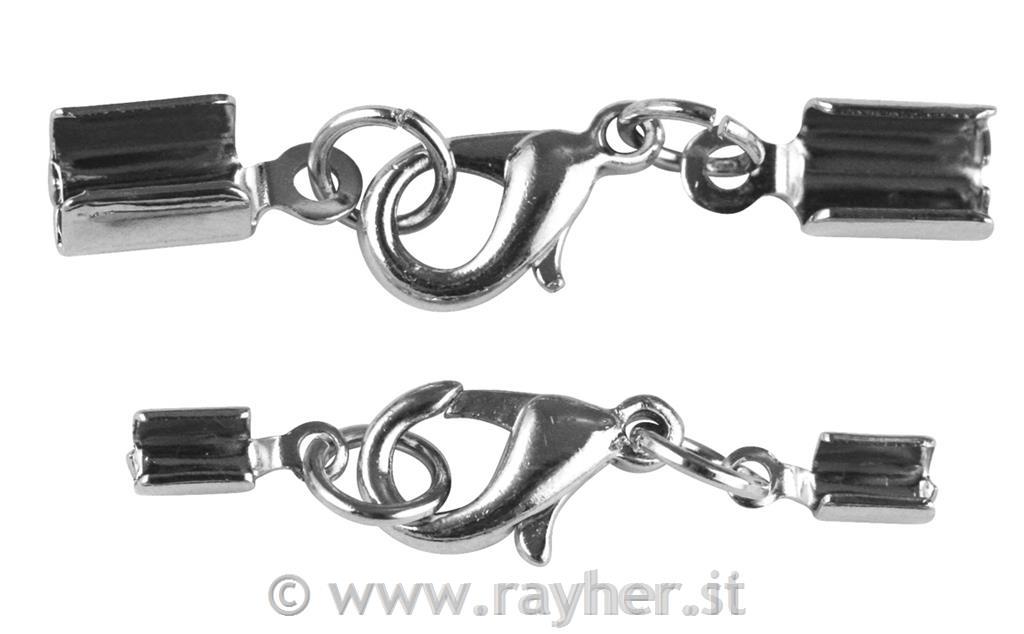 Jewellery closure w. carabiner assembled