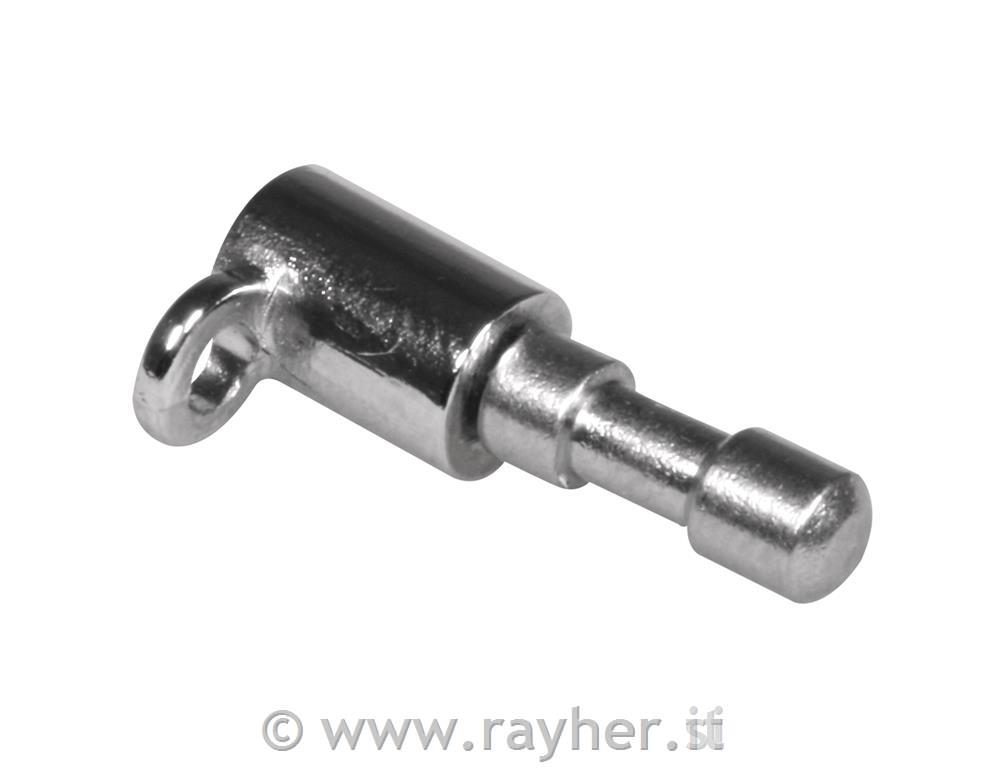 Smartphone-Pin c.occhi. 2mm o e crist.1,1,8cm, bus. 1pzplatino