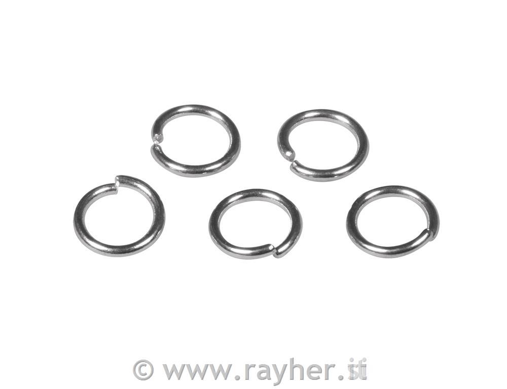 Obroček, 7 mm, 50 kos, platina