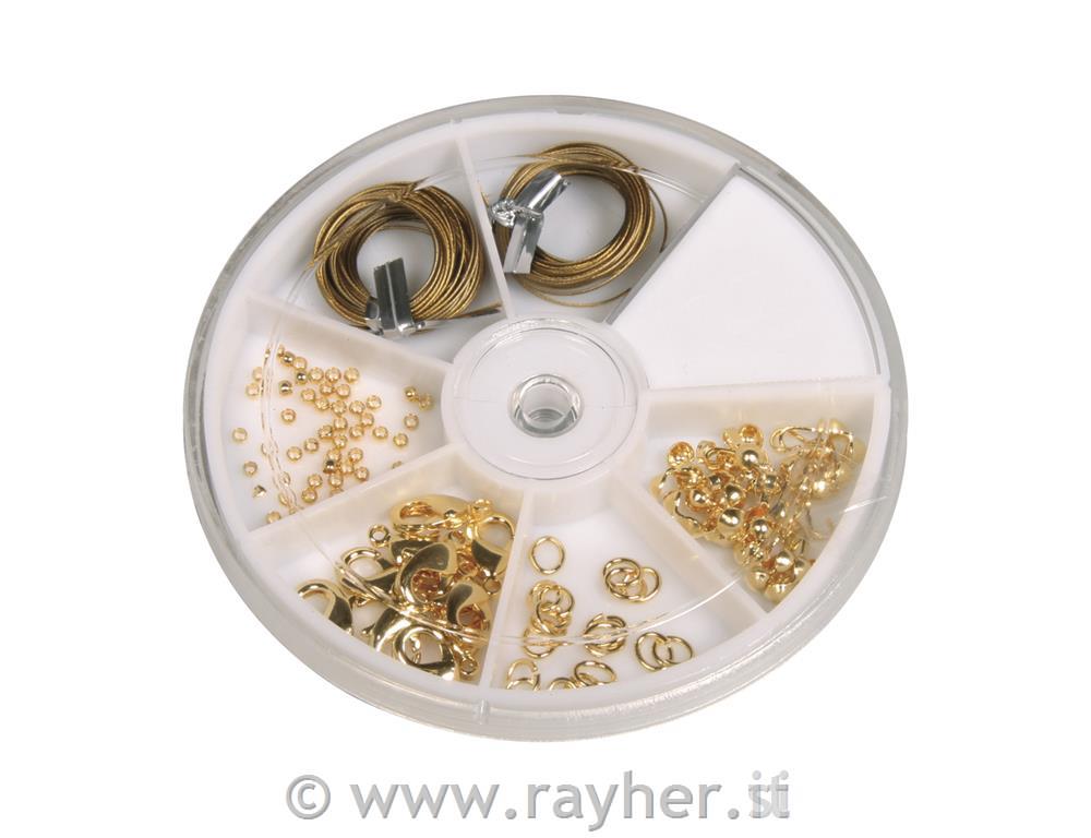 Set za izdelavo nakita,zlat,5-delni