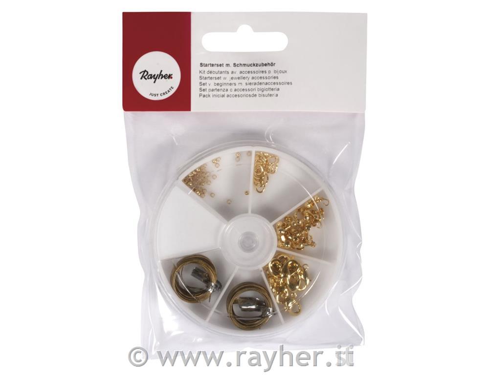 Set za izdelavo nakita,zlat,5-delni