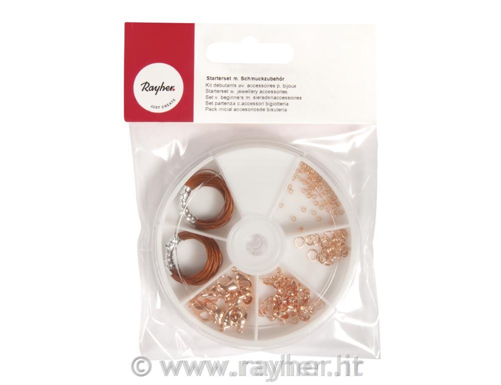 Starterset w. jewellery accessories5 diff. accessory items, tab-bag