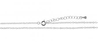 Catenina maglie met.c.chius. 2mm o78cm + 5cm prolungaoro