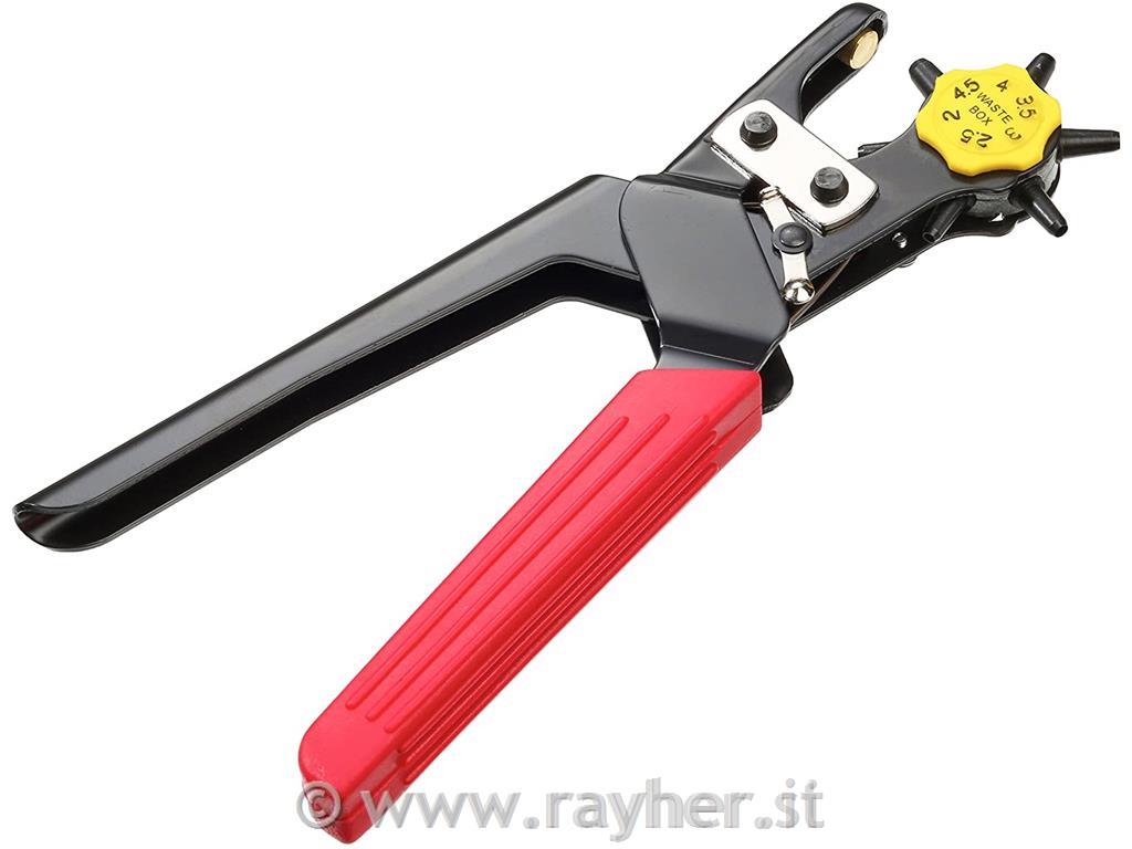 Luknjač professional s 6 rezi, za usnje in filc