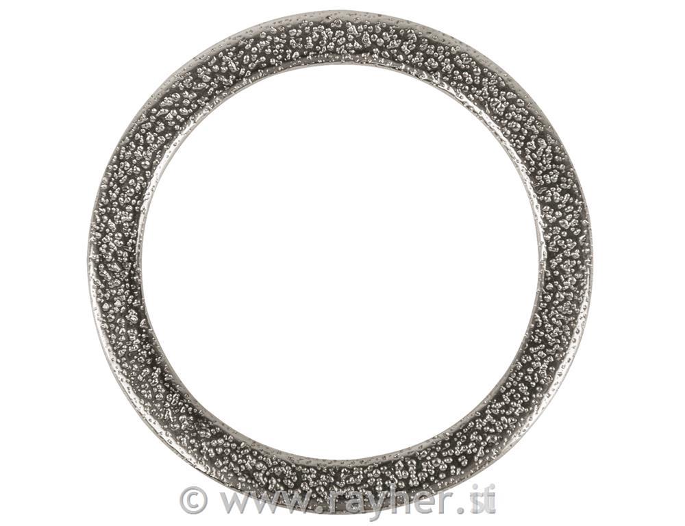 Kovinski obroč, staro srebro, 37mm, 1 kos