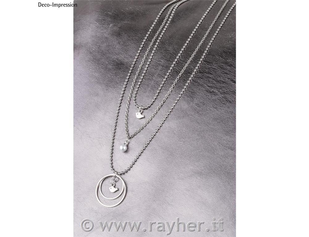 Set of flat rings, silver, each 2 x o25mm+o20mm, tab-bag 4pcs