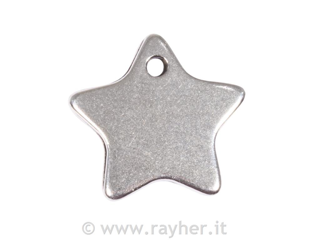 Metallic pendant Star19x9mm, tab-bag 2pcssilver