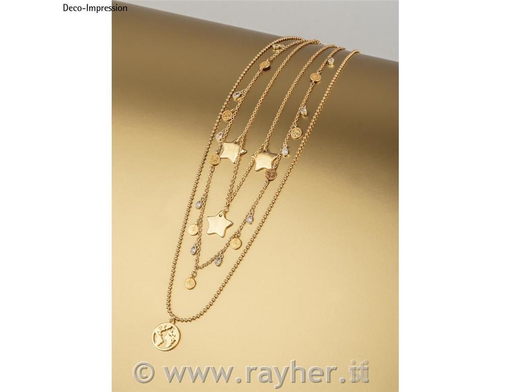 Ciondolo metallo stella, oro, 19x9mm, bus.blis. 2pz