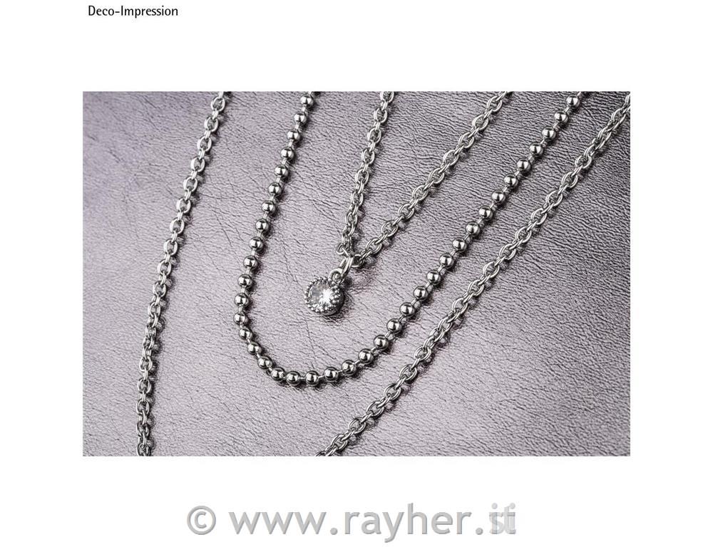 Ciondolino metallo strass tondo, 7mm o,argento, bus.blis. 2pz