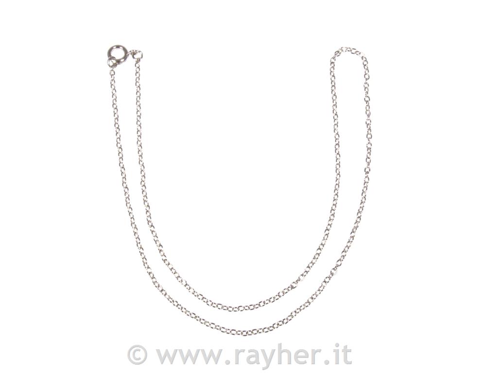 Catenina a maglie, argento, 42cm, 2x3mm,bus.blis. 1pz