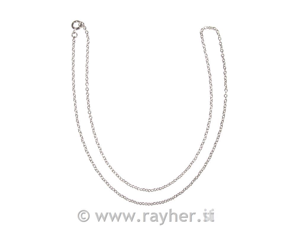 Catenina a maglie, argento, 50cm, 2x3mm,bus.blis. 1pz