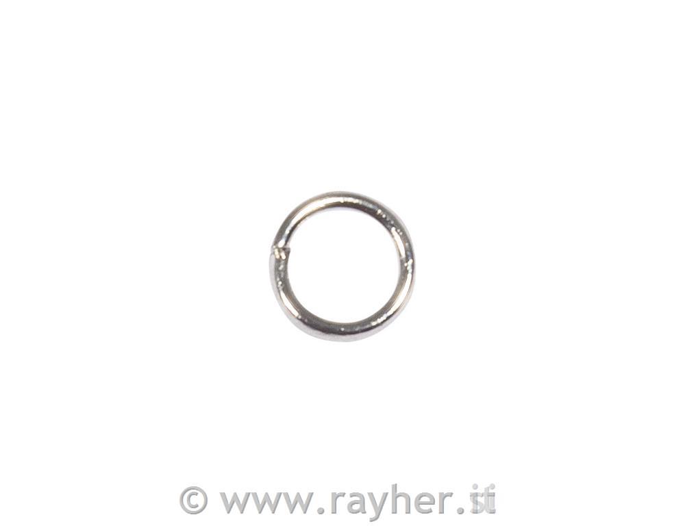 Obročki, srebrni, 4.6mm, debe.: 0.6mm, 30 kosov