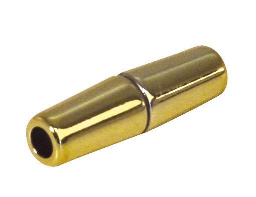 chiusura plastica magnetica oliva28x8mm, p.nastro 4mm, bus. 1pzoro