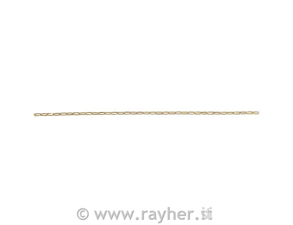 Collana, oro, 0,8x3x7mm, 80cm