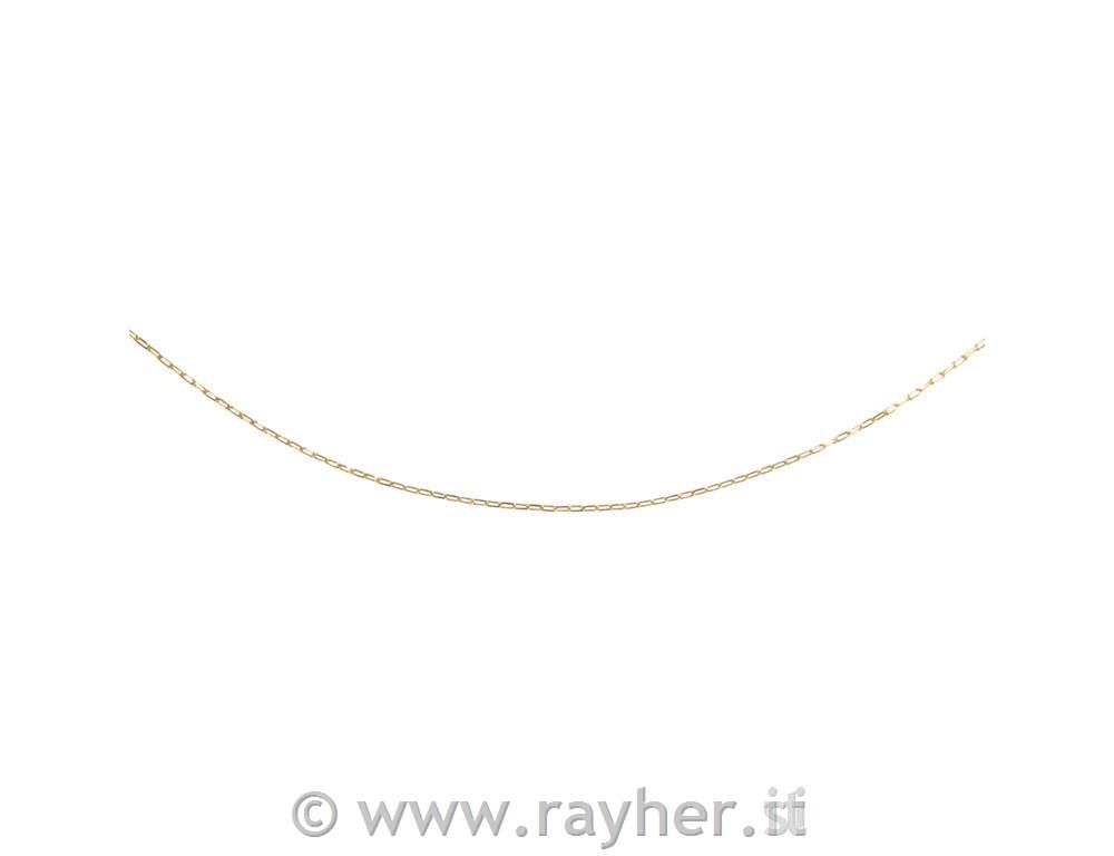 Collana, oro, 0,8x3x7mm, 80cm
