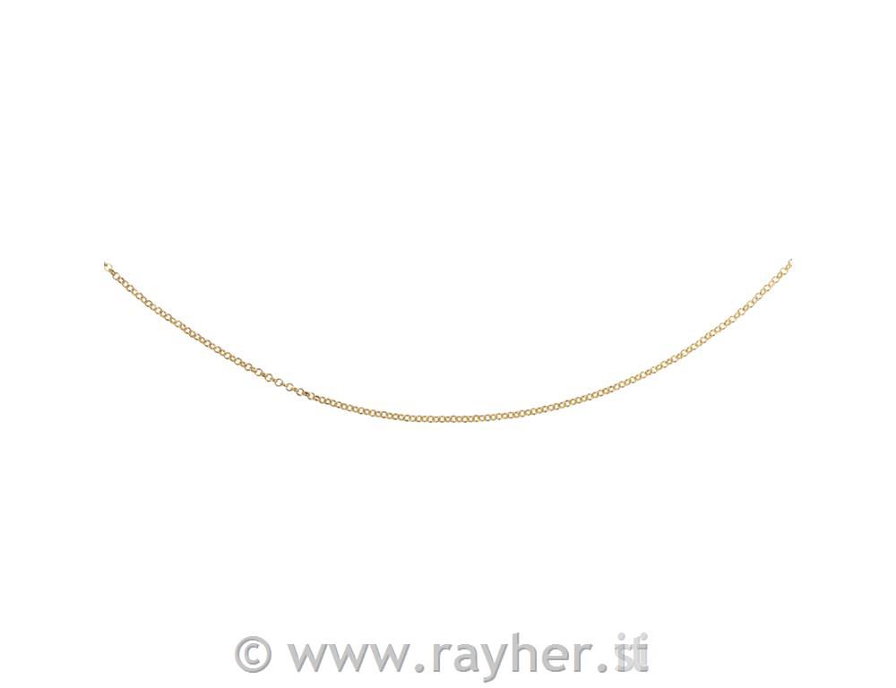 Link chain Rings, gold, ring 4mm, 80cm long, 1pc