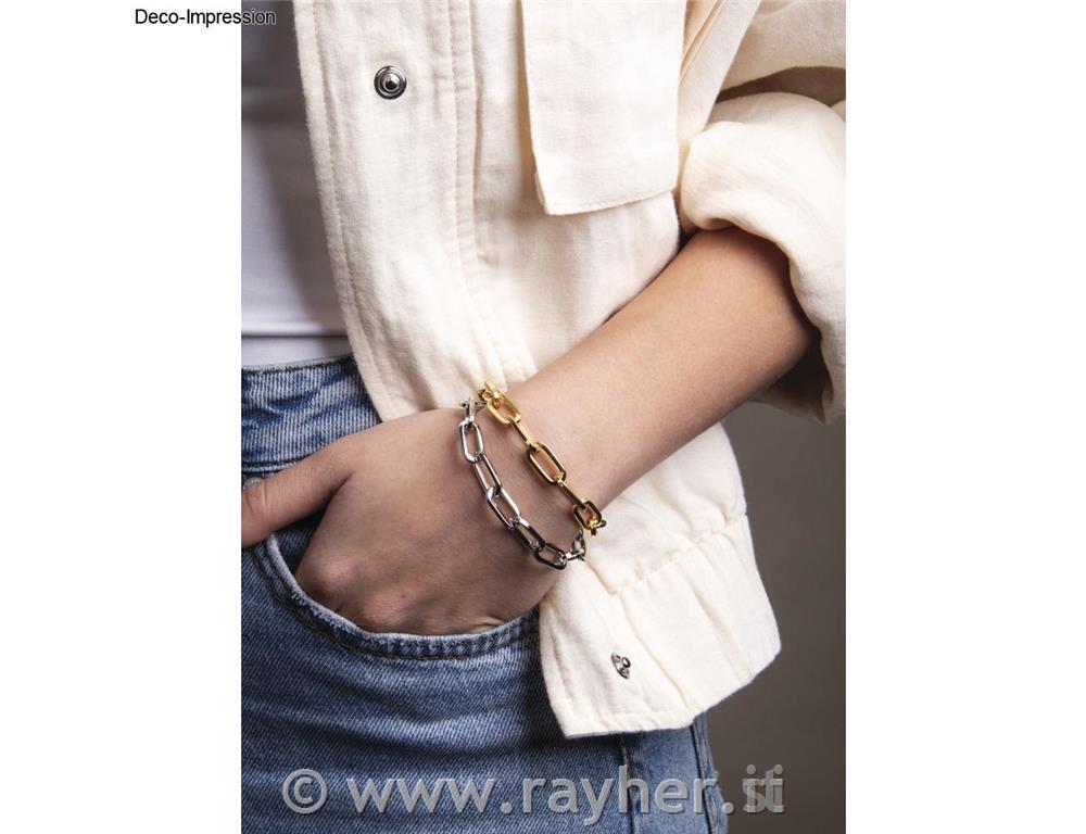 Collana, argento, 1,5x17x6,5mm, 80cm