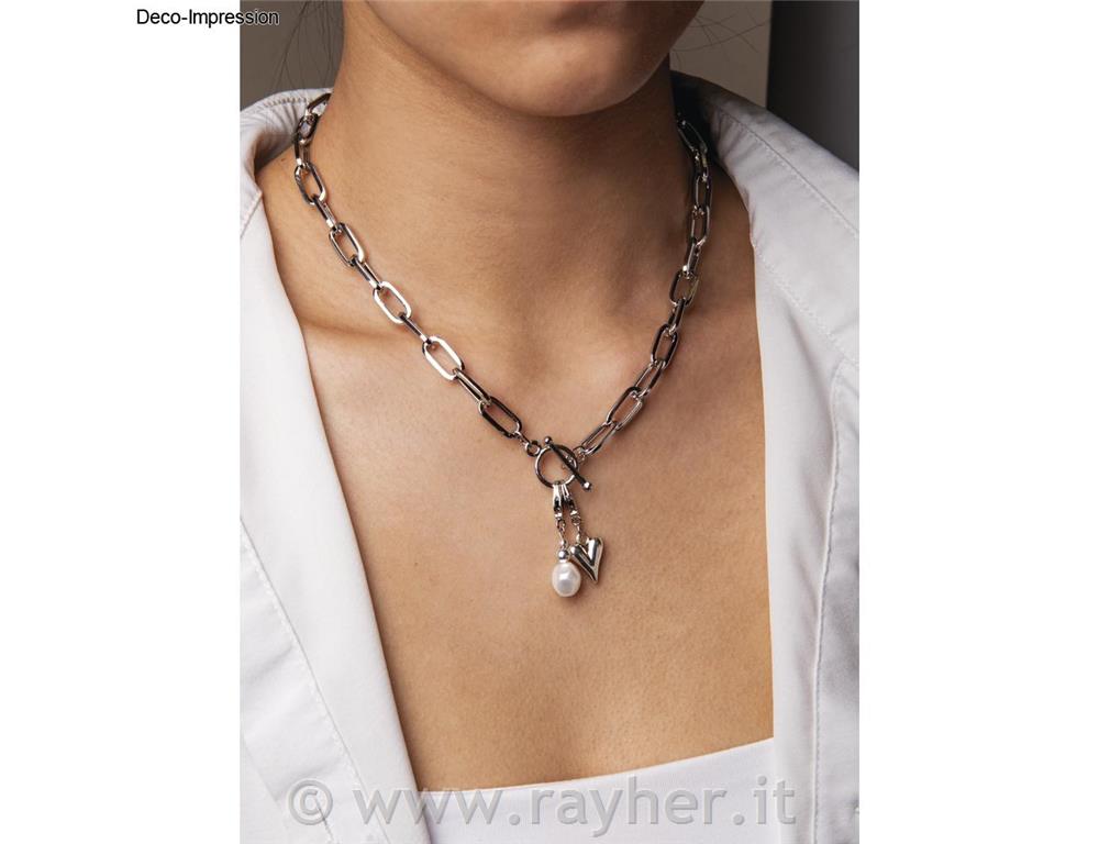 Ciondolo metallico Cuore + doppio cuore,argento, 11x16+10x18mm, anello 5mm, 2 pe