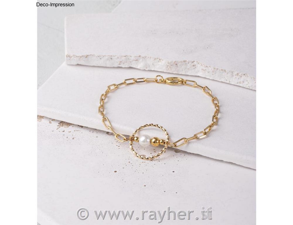 Zaviti kovinski obročki 10 mm, zlati, 10 kos