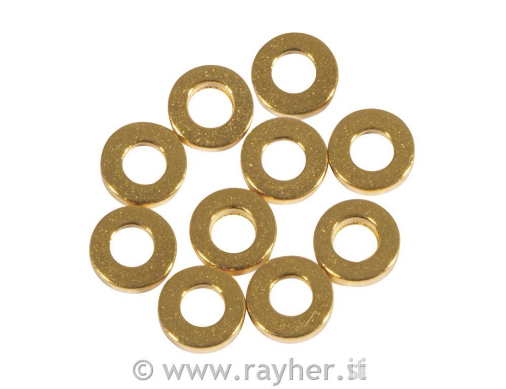 Metal disc spacer bead, 4x1mm , gold, 10pcs
