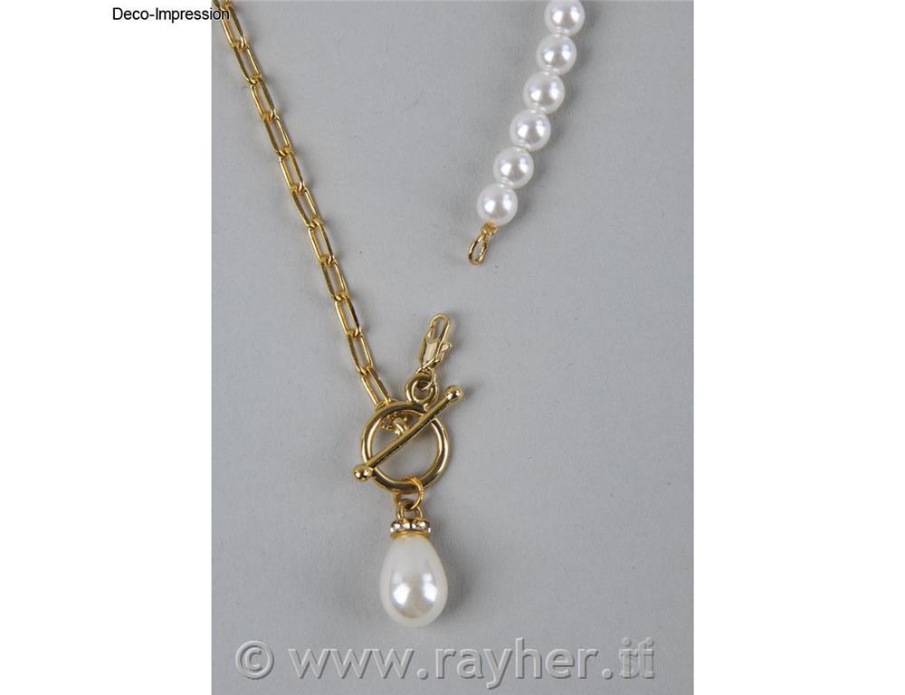 Chiusura filigranata, 14mm, oro, 1 pezzo