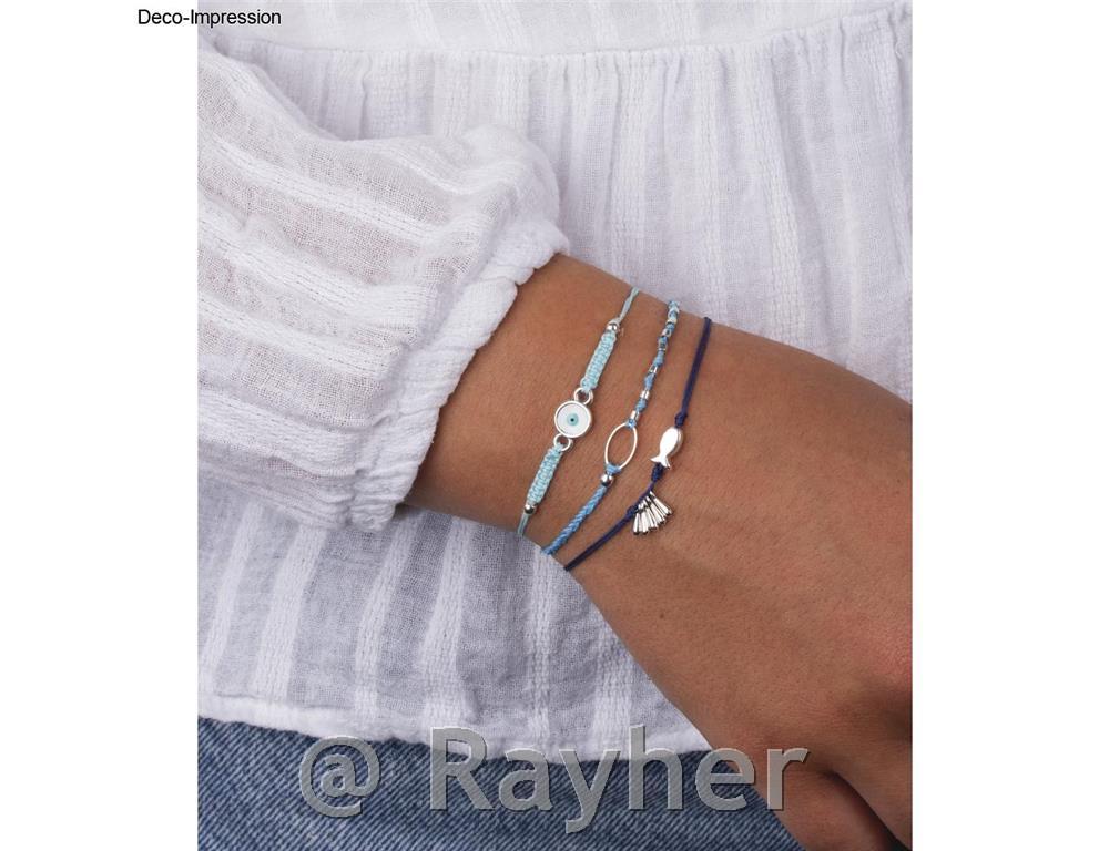 Elemento decorativo malocchio, argento8 mm, 2 pezzi