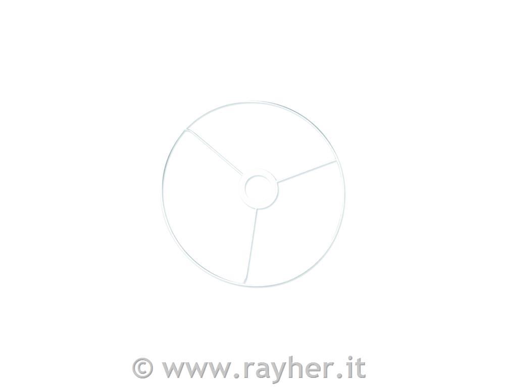 Anello con croce40 cm oplaccato bianco