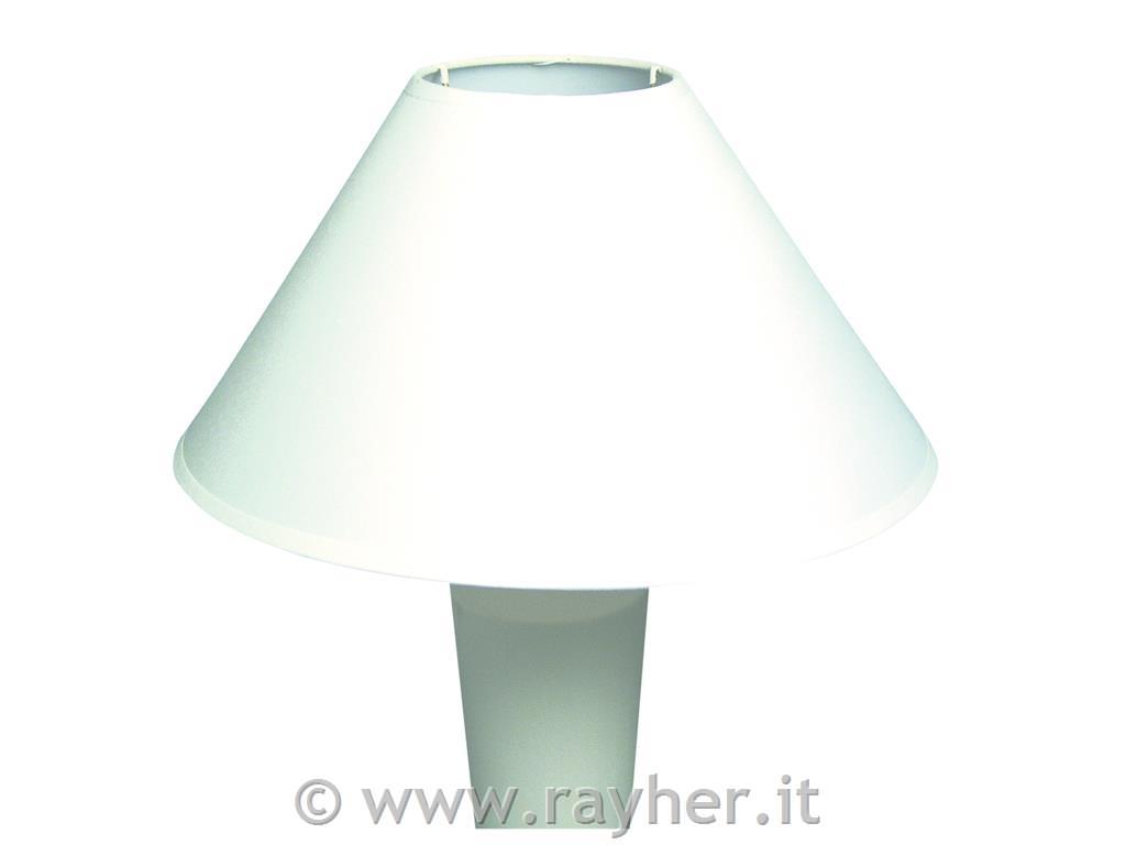 Lampshade, round, conic, white, 30 cm o