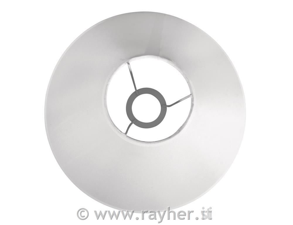 Lampshade, round, conic, white, 30 cm o